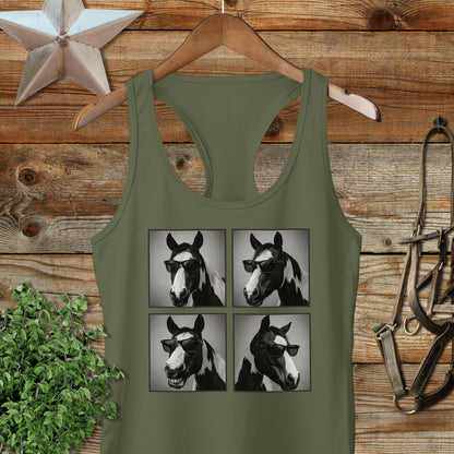 Glam Horse Racerback Tank