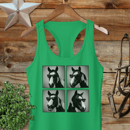 Glam Horse Racerback Tank
