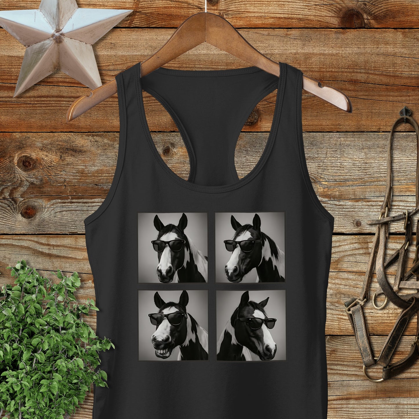 Glam Horse Racerback Tank