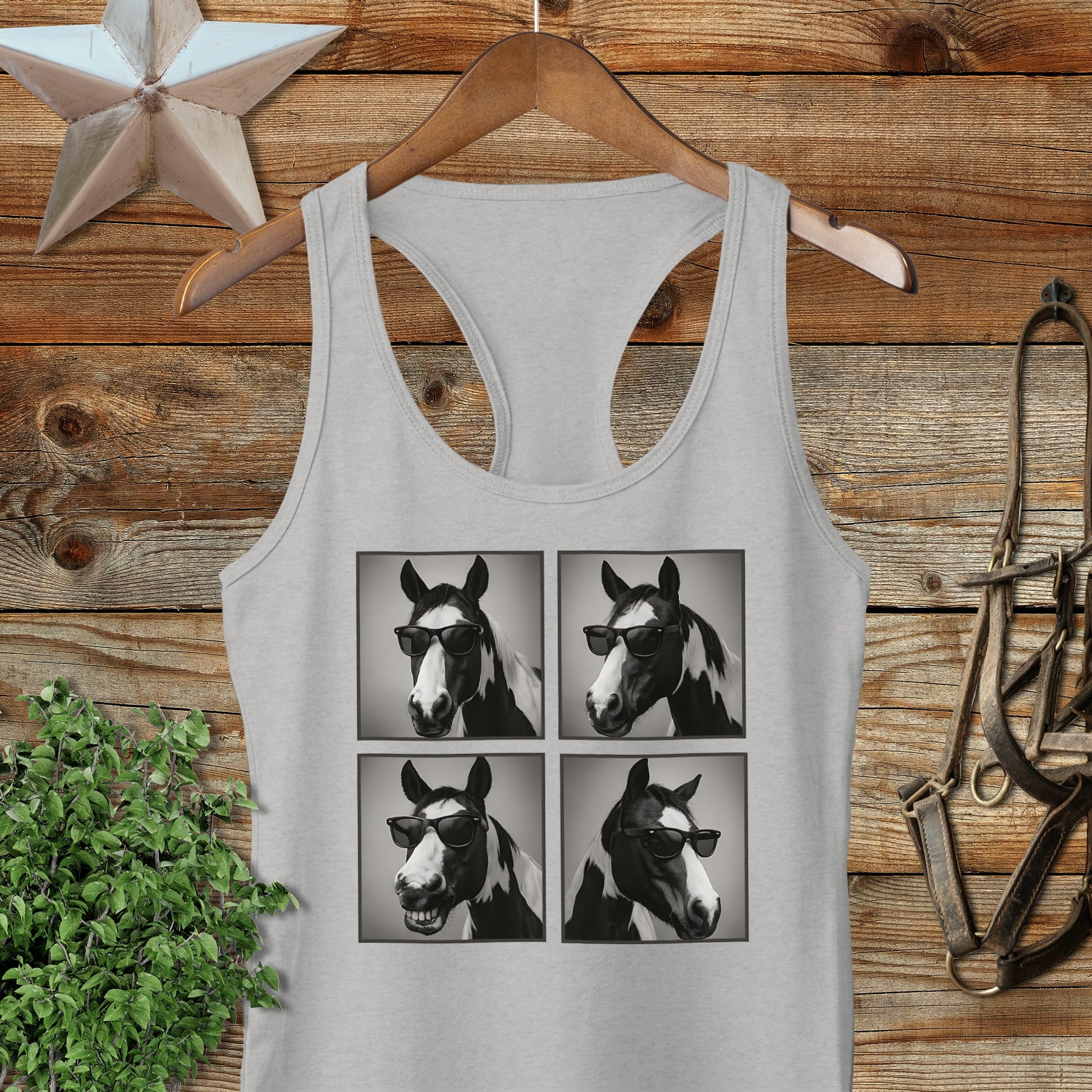 Glam Horse Racerback Tank