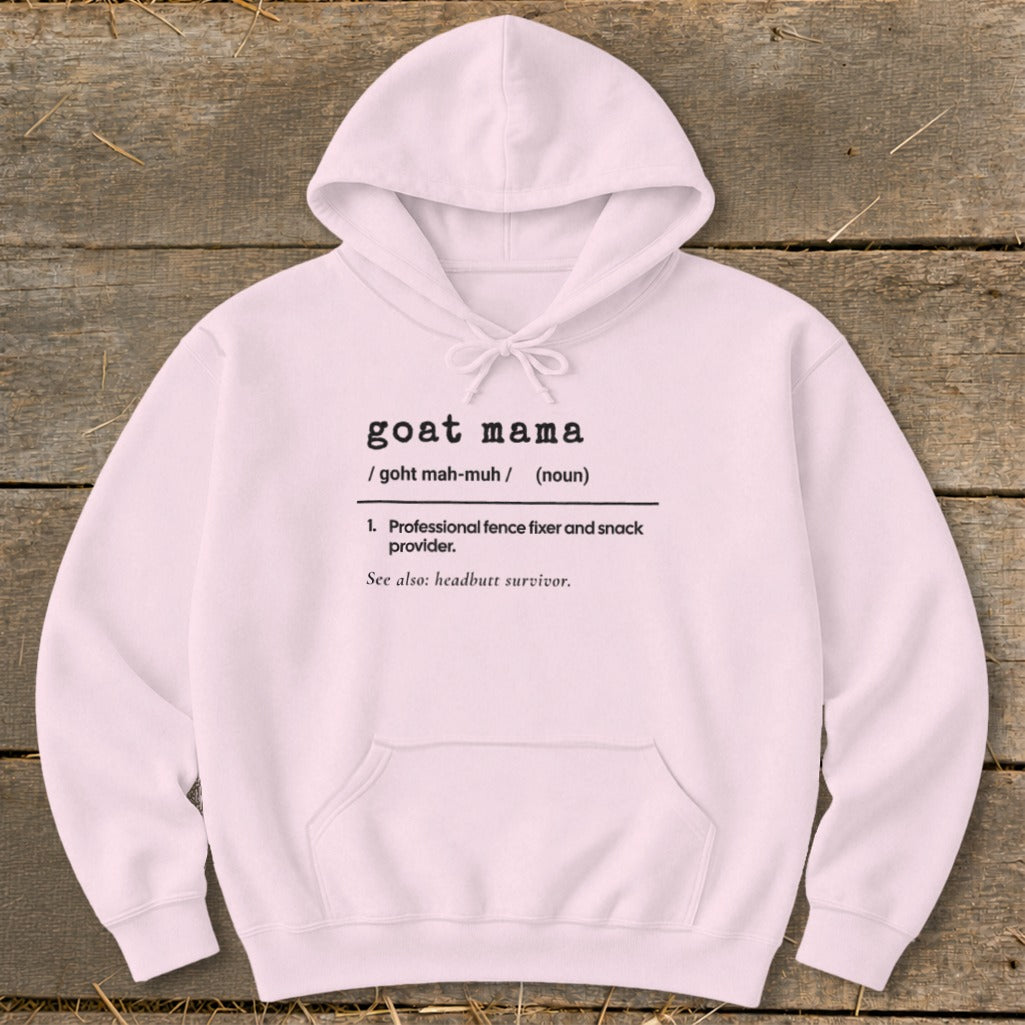 Goat Feather Mama Definition Hoodie