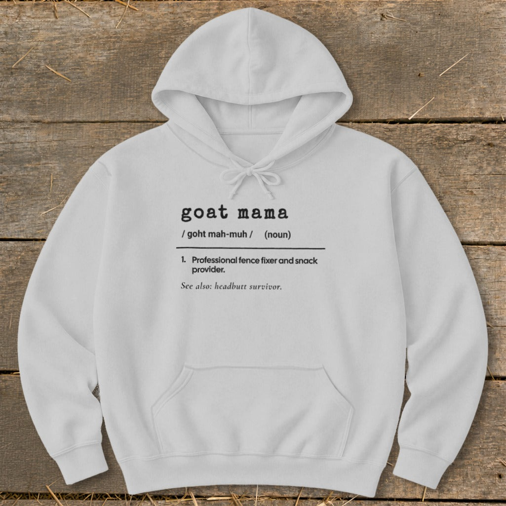 Goat Feather Mama Definition Hoodie