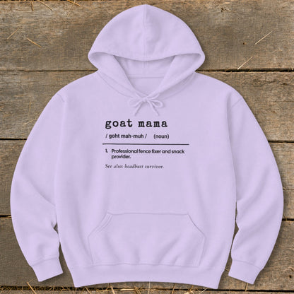 Goat Feather Mama Definition Hoodie