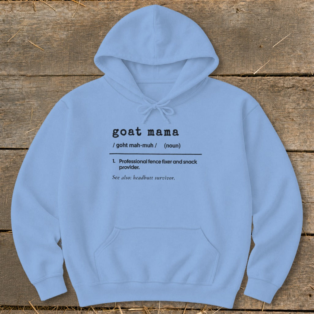 Goat Feather Mama Definition Hoodie