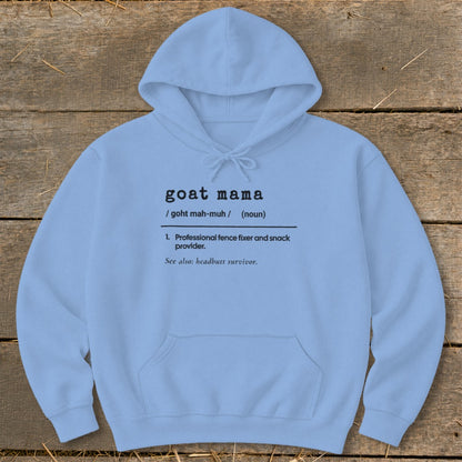 Goat Feather Mama Definition Hoodie