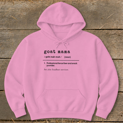 Goat Feather Mama Definition Hoodie