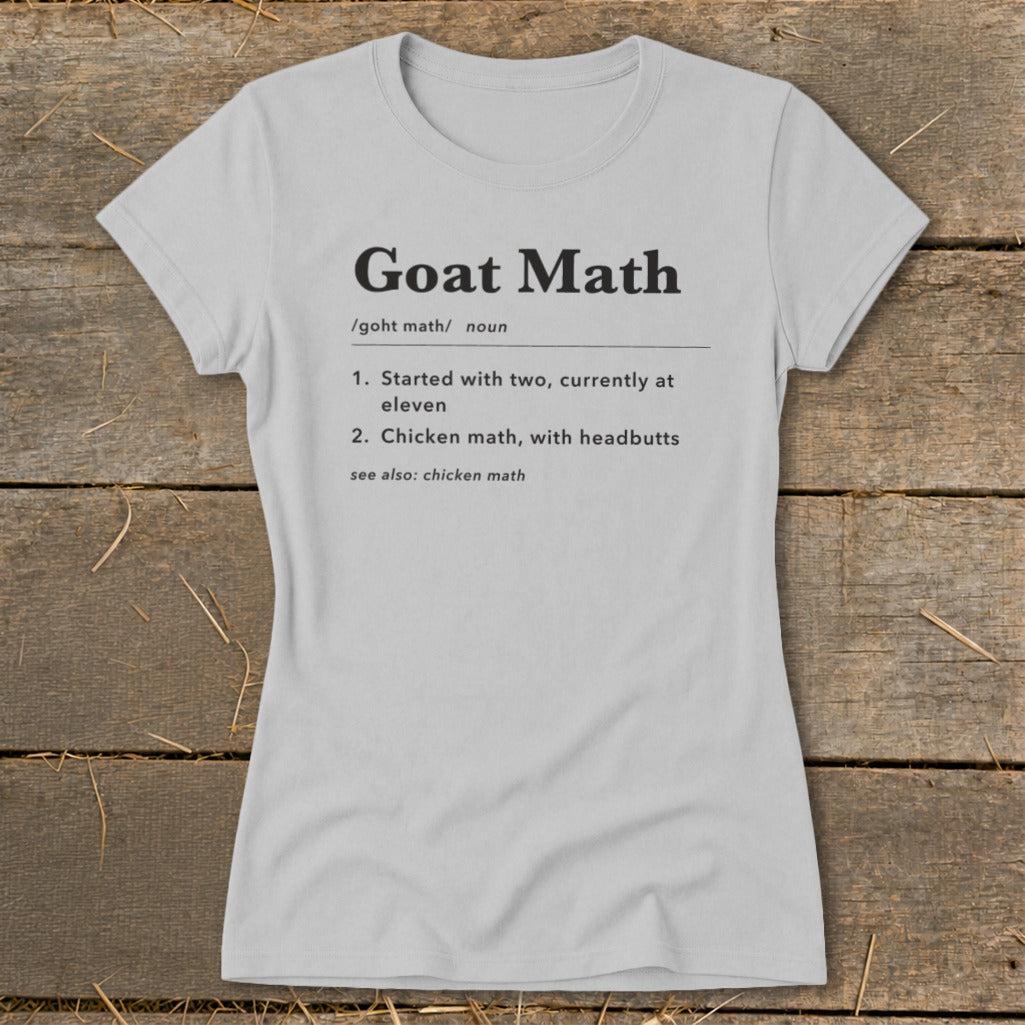 Goat Math Definition Ladies Tee