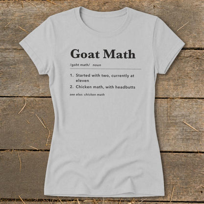 Goat Math Definition Ladies Tee