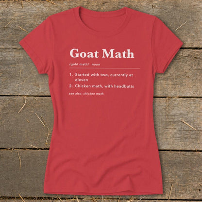 Goat Math Definition Ladies Tee