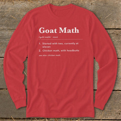 Goat Math Definition Long Sleeve Tee