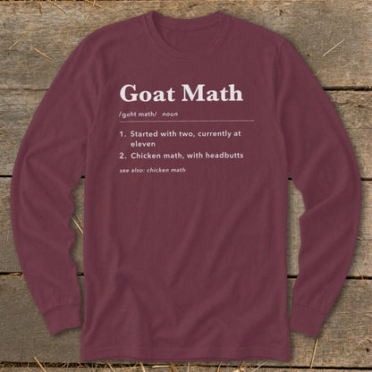 Goat Math Definition Long Sleeve Tee