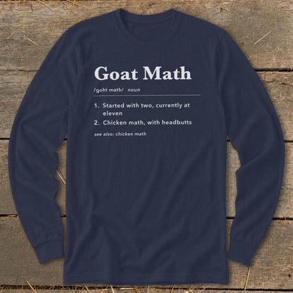 Goat Math Definition Long Sleeve Tee