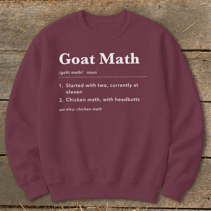 Goat Math Definition Sweatshirt
