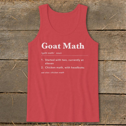 Goat Math Definition Tank Top
