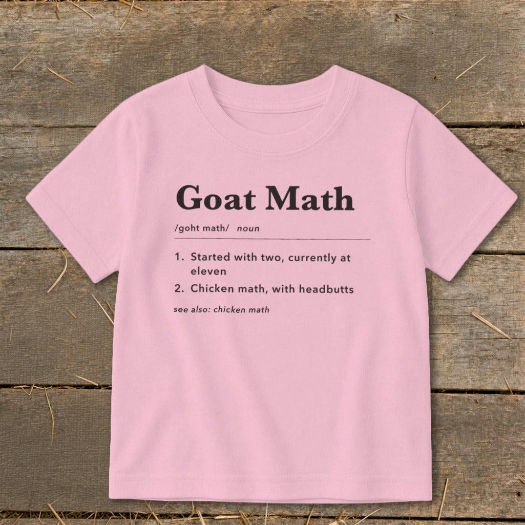 Goat Math Definition Toddler Tee