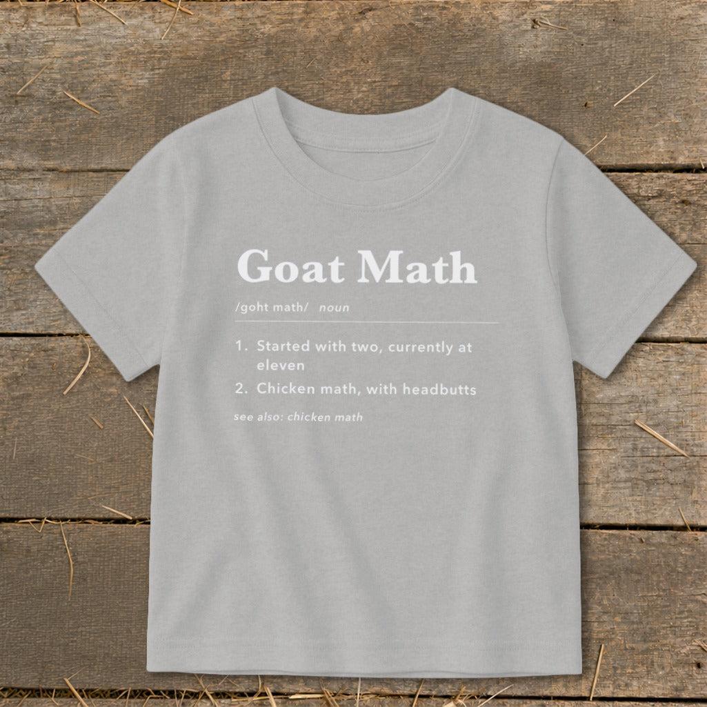 Goat Math Definition Toddler Tee