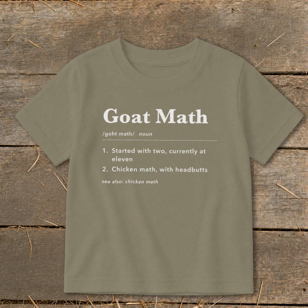 Goat Math Definition Toddler Tee