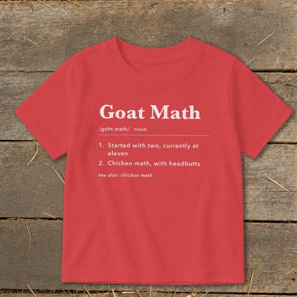 Goat Math Definition Toddler Tee