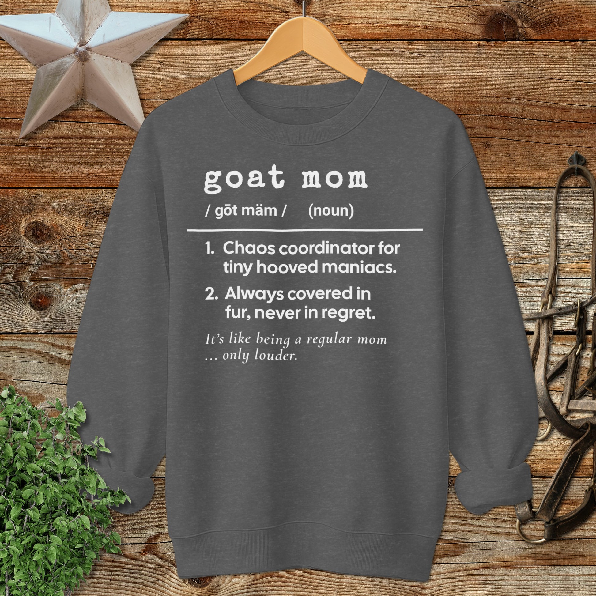 Goat Mom Definition Sweatshirt