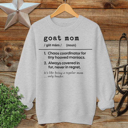 Goat Mom Definition Sweatshirt