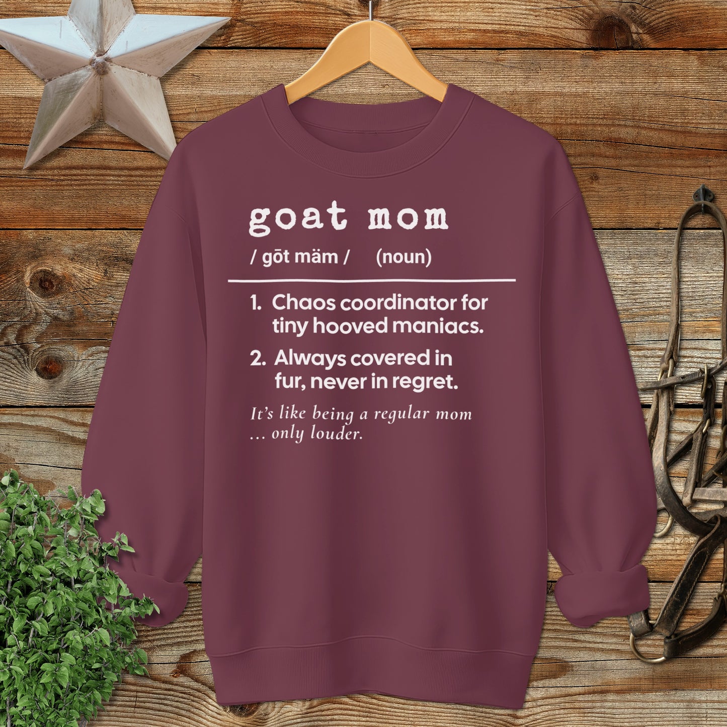 Goat Mom Definition Sweatshirt
