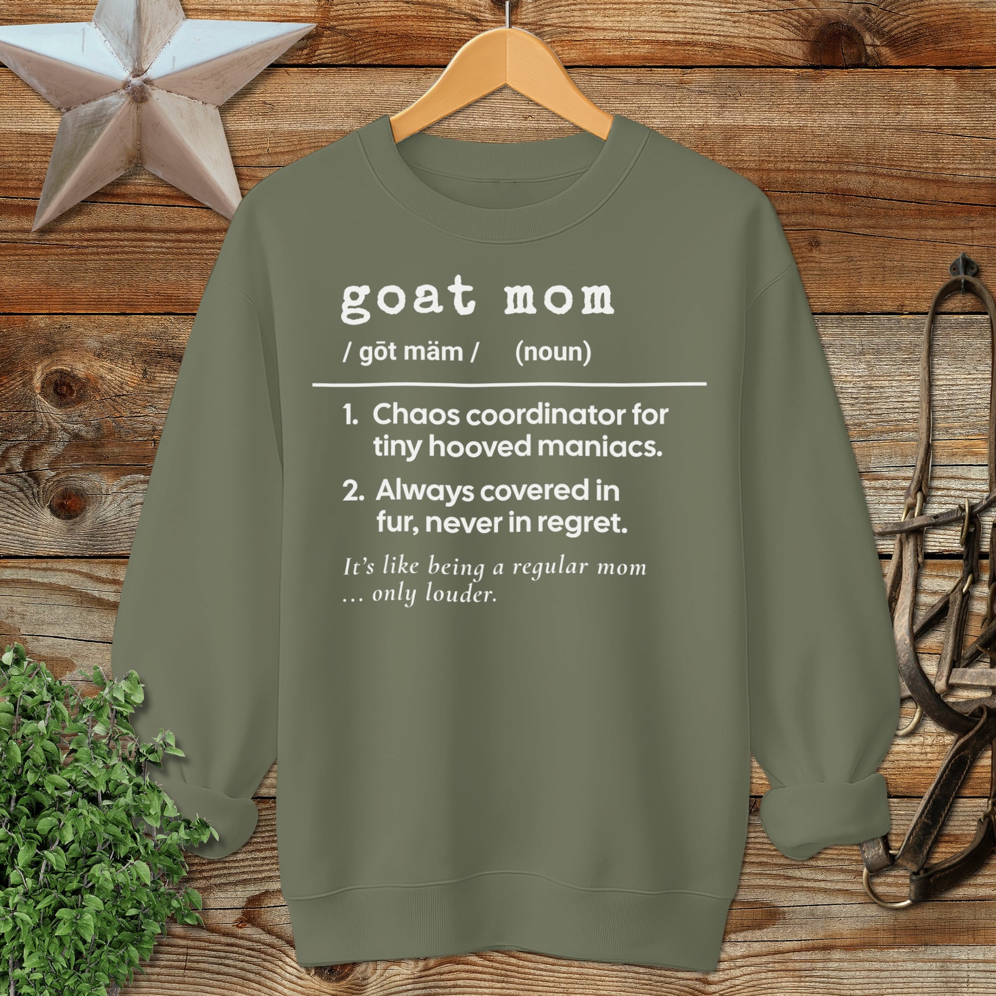 Goat Mom Definition Sweatshirt