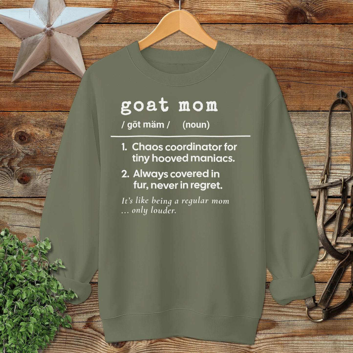 Goat Mom Definition Sweatshirt