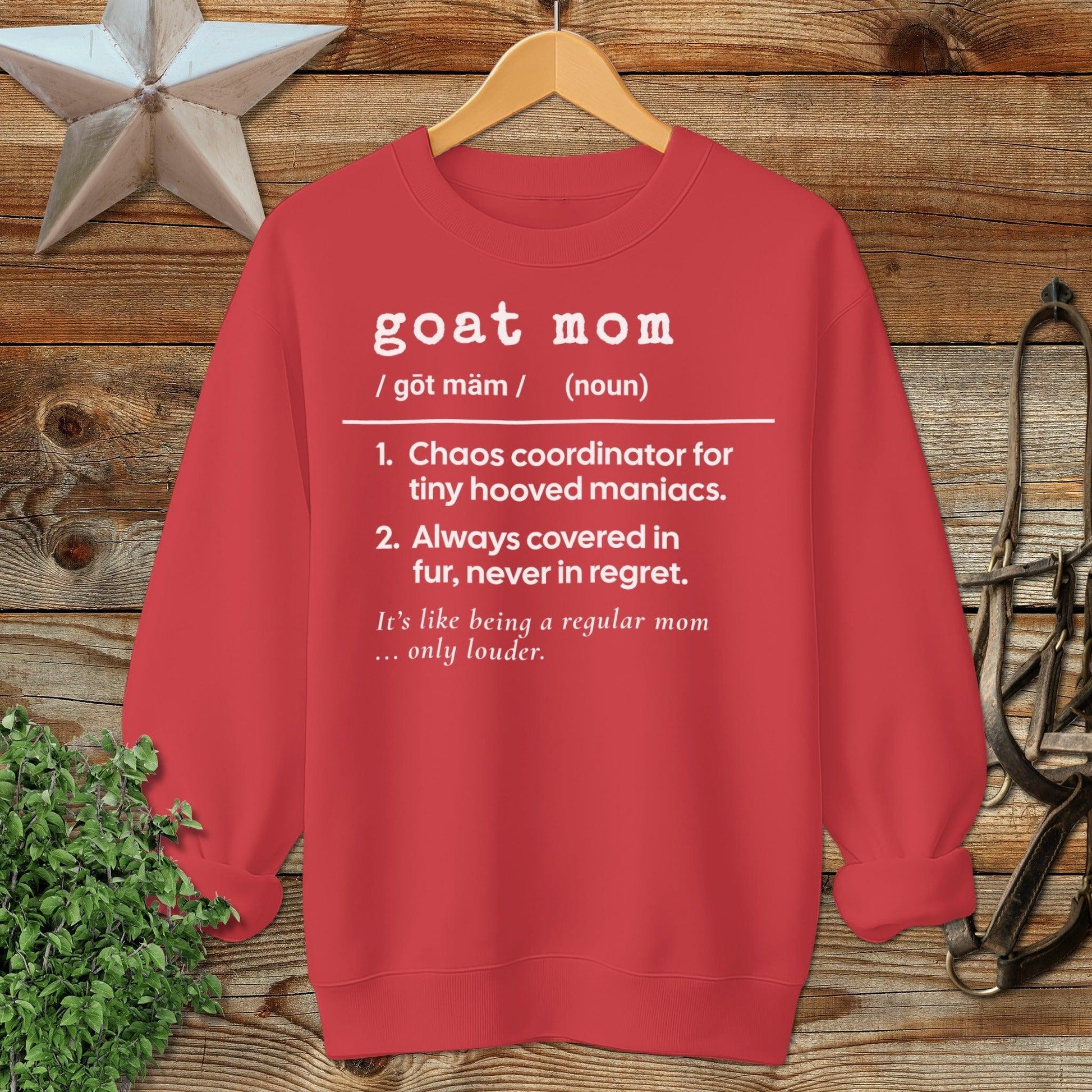Goat Mom Definition Sweatshirt