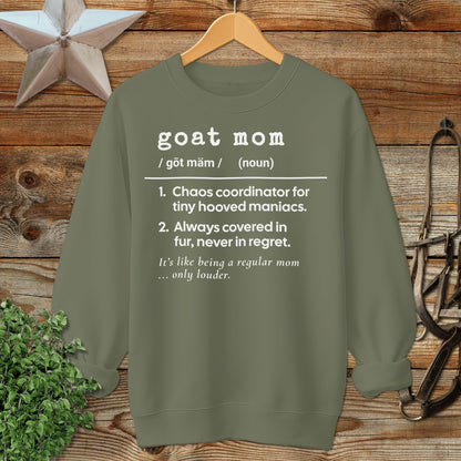 Goat Mom Definition Sweatshirt