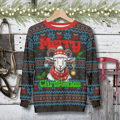 Goat Ugly Christmas Sweatshirt