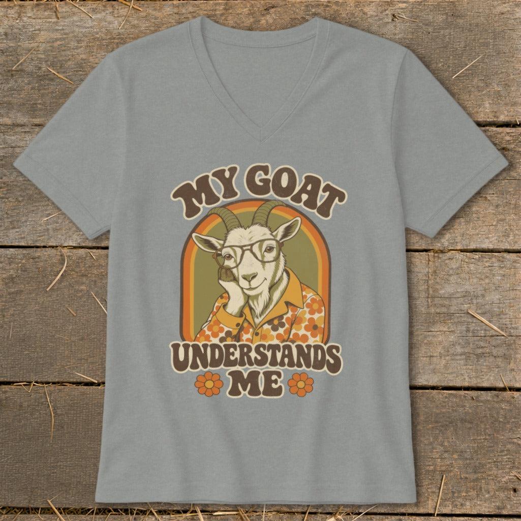 Goat Understands Me V-neck
