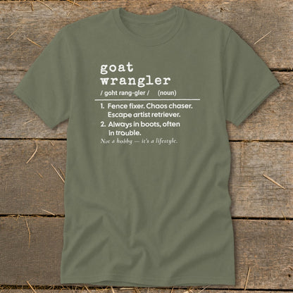 Goat Wrangler Definition Classic Tee