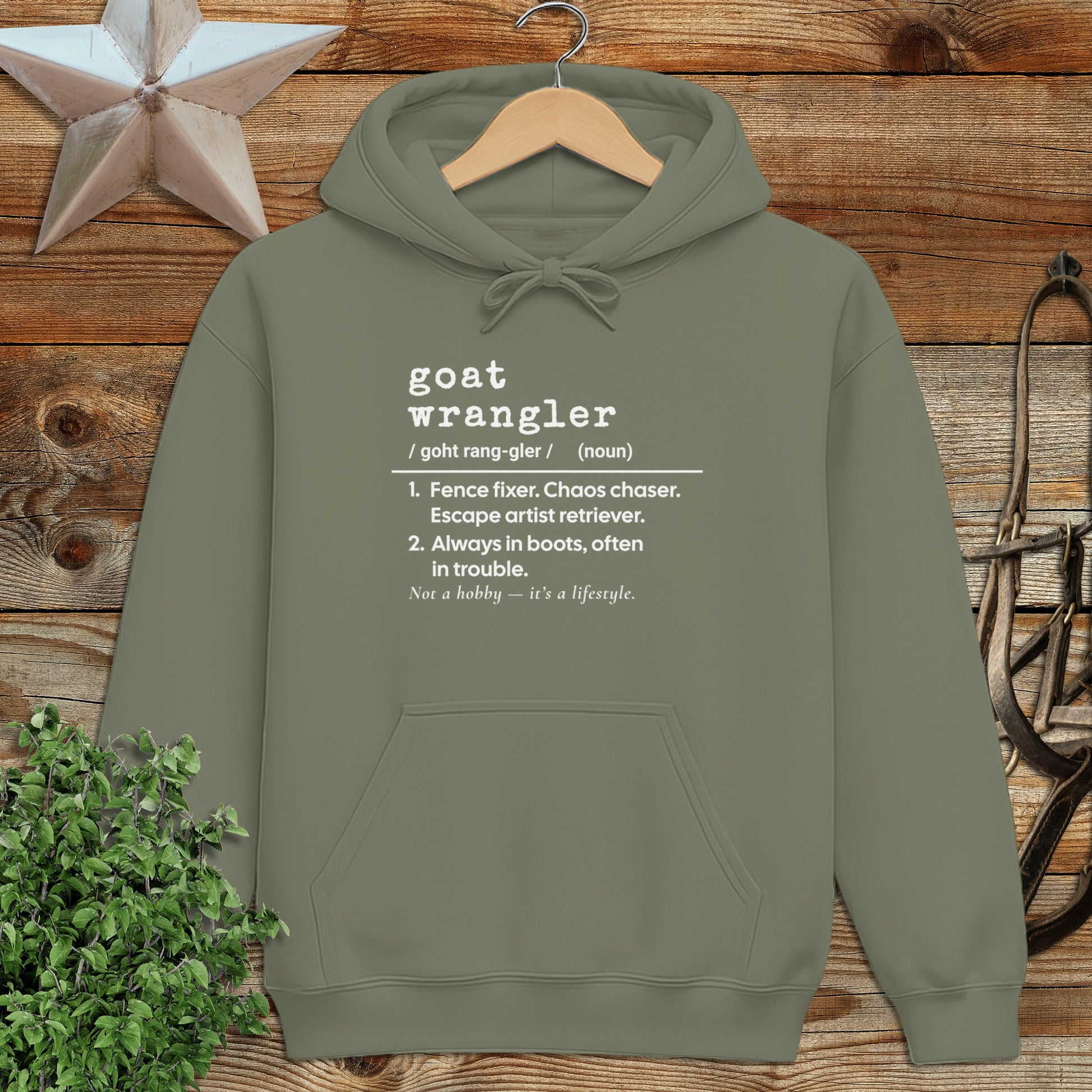 Goat Wrangler Definition Hoodie