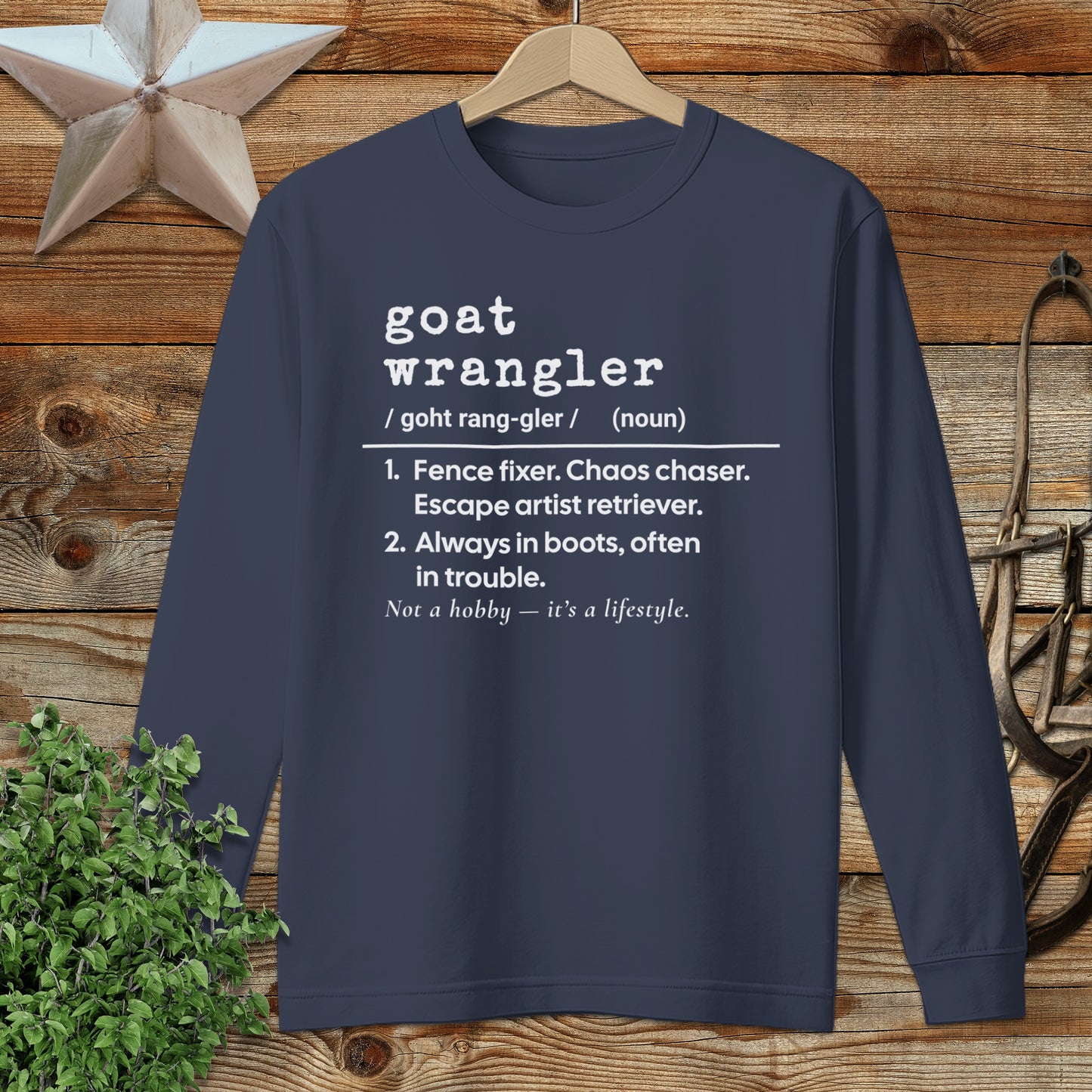 Goat Wrangler Definition Long Sleeve Tee
