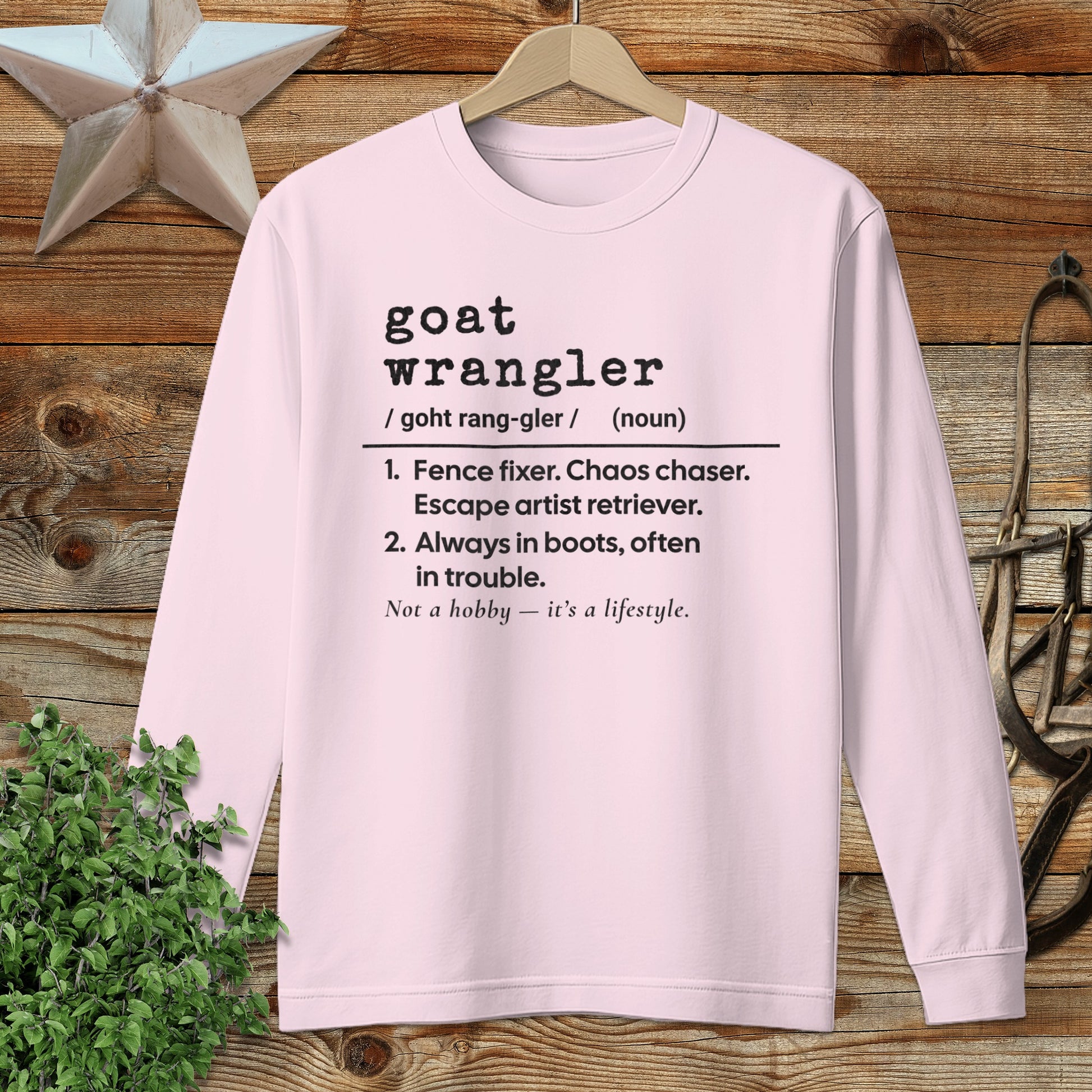 Goat Wrangler Definition Long Sleeve Tee