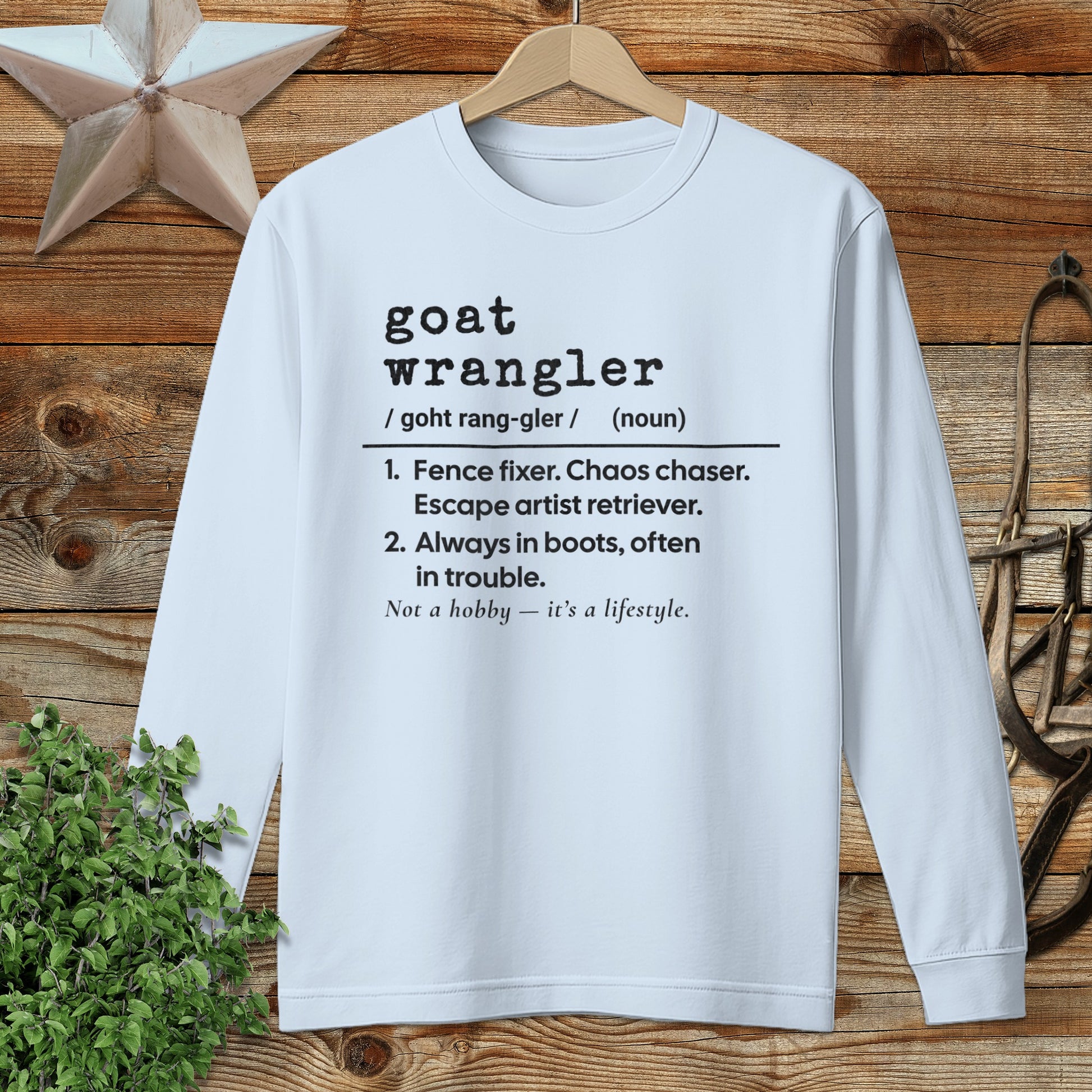 Goat Wrangler Definition Long Sleeve Tee