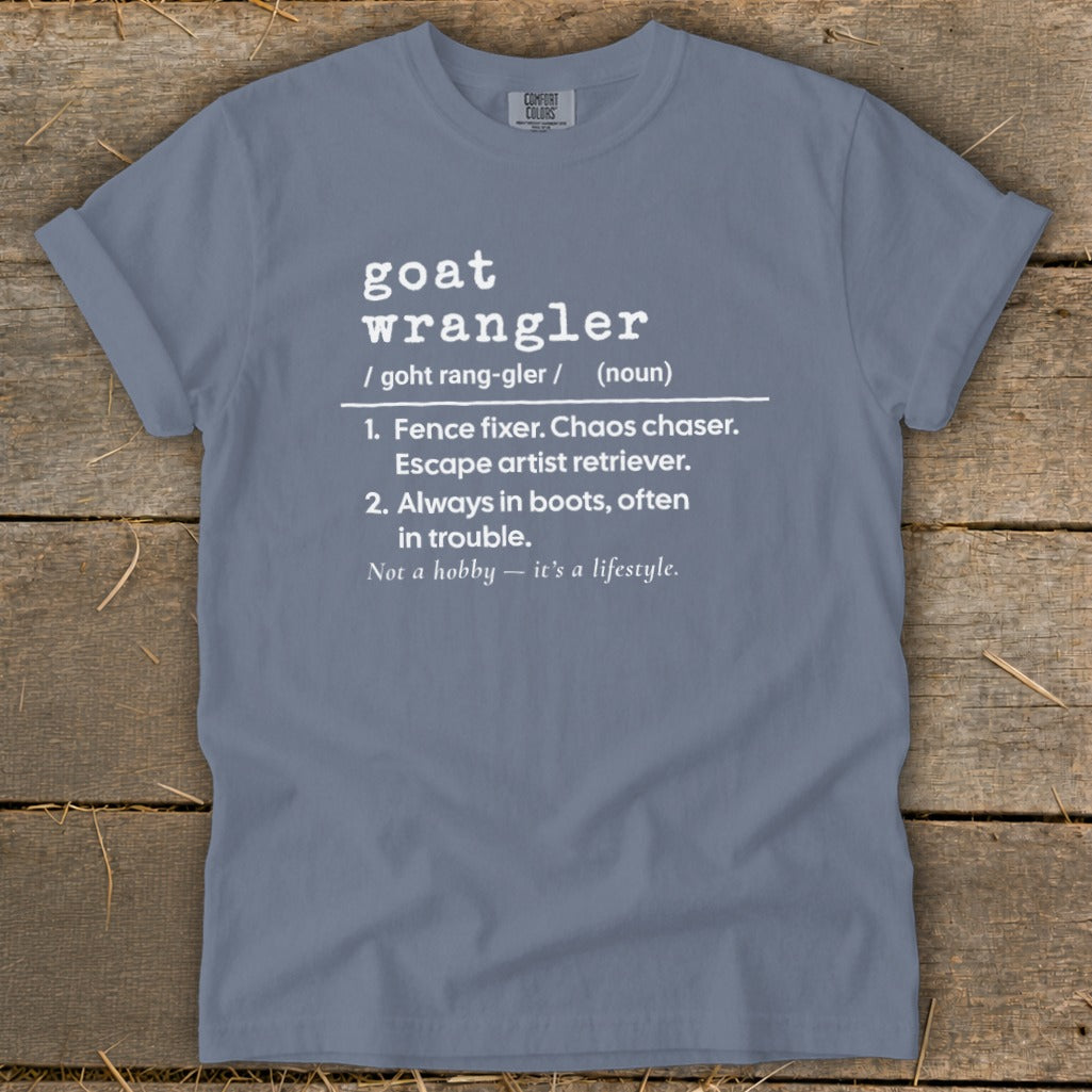 Goat Wrangler Definition Signature Tee
