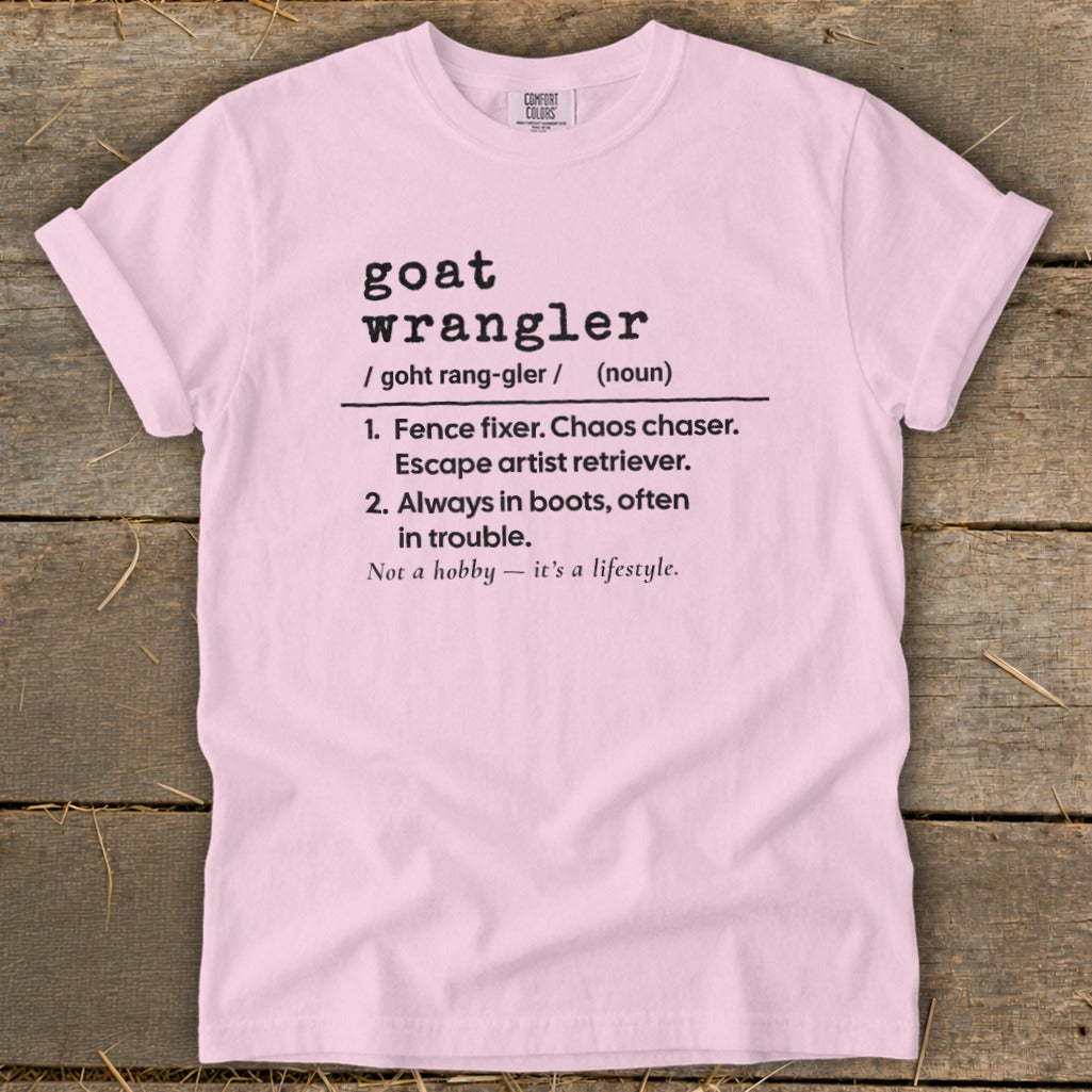 Goat Wrangler Definition Signature Tee