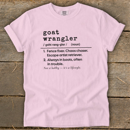 Goat Wrangler Definition Signature Tee