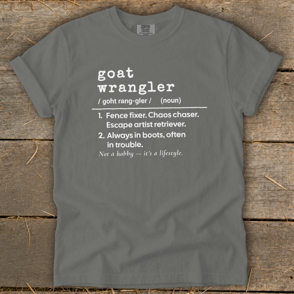 Goat Wrangler Definition Signature Tee