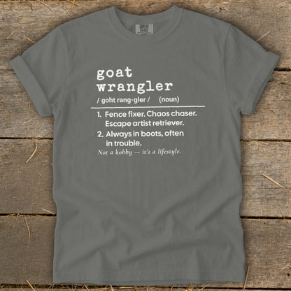 Goat Wrangler Definition Signature Tee