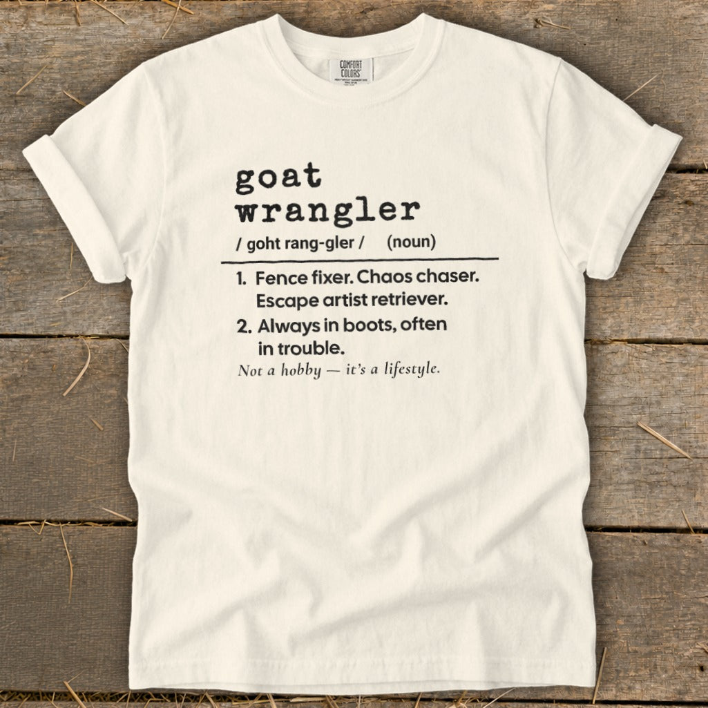 Goat Wrangler Definition Signature Tee
