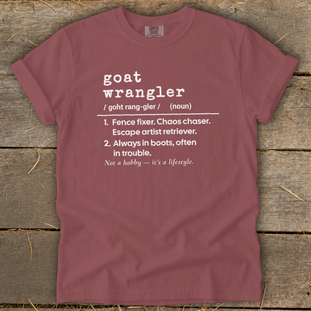 Goat Wrangler Definition Signature Tee