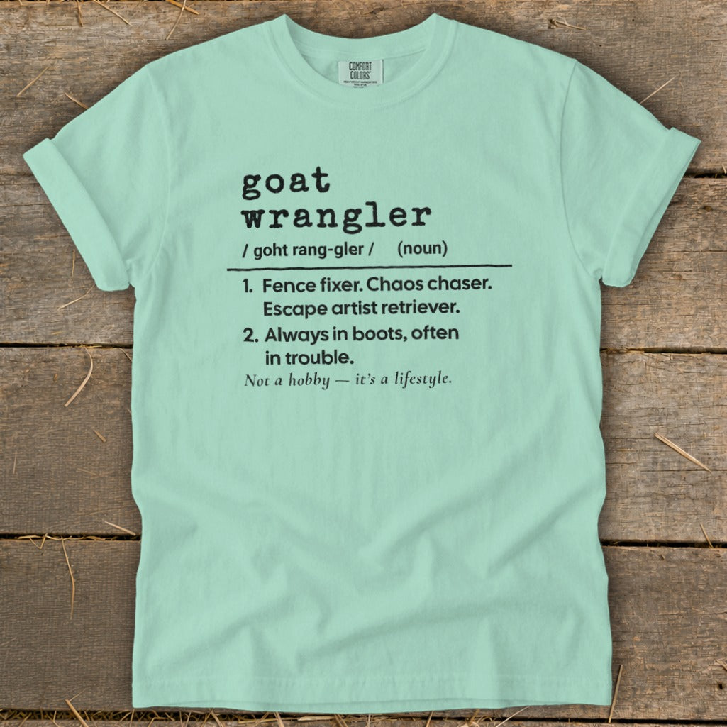 Goat Wrangler Definition Signature Tee