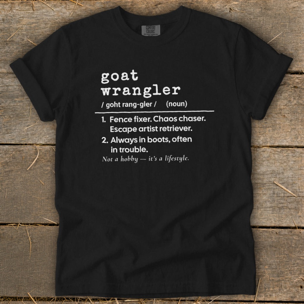 Goat Wrangler Definition Signature Tee