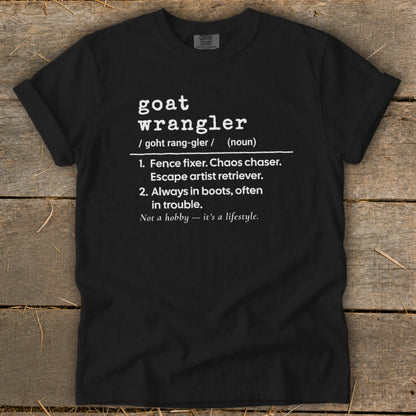 Goat Wrangler Definition Signature Tee