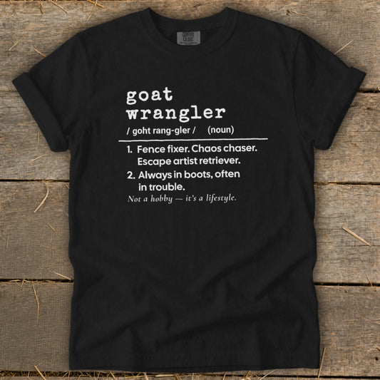 Goat Wrangler Definition Signature Tee
