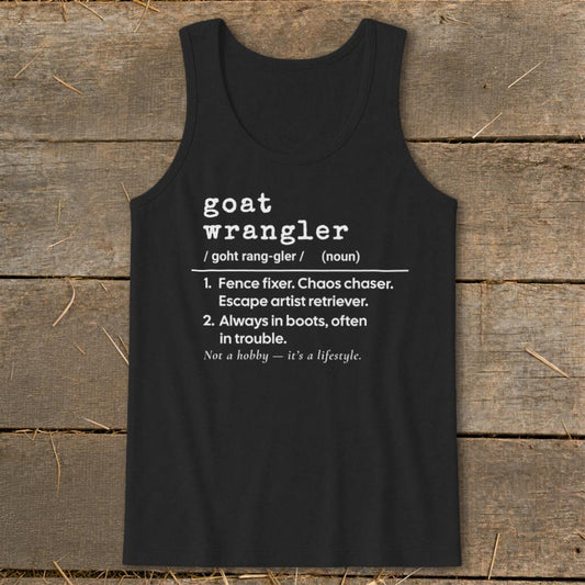 Goat Wrangler Definition Tank Top - Black