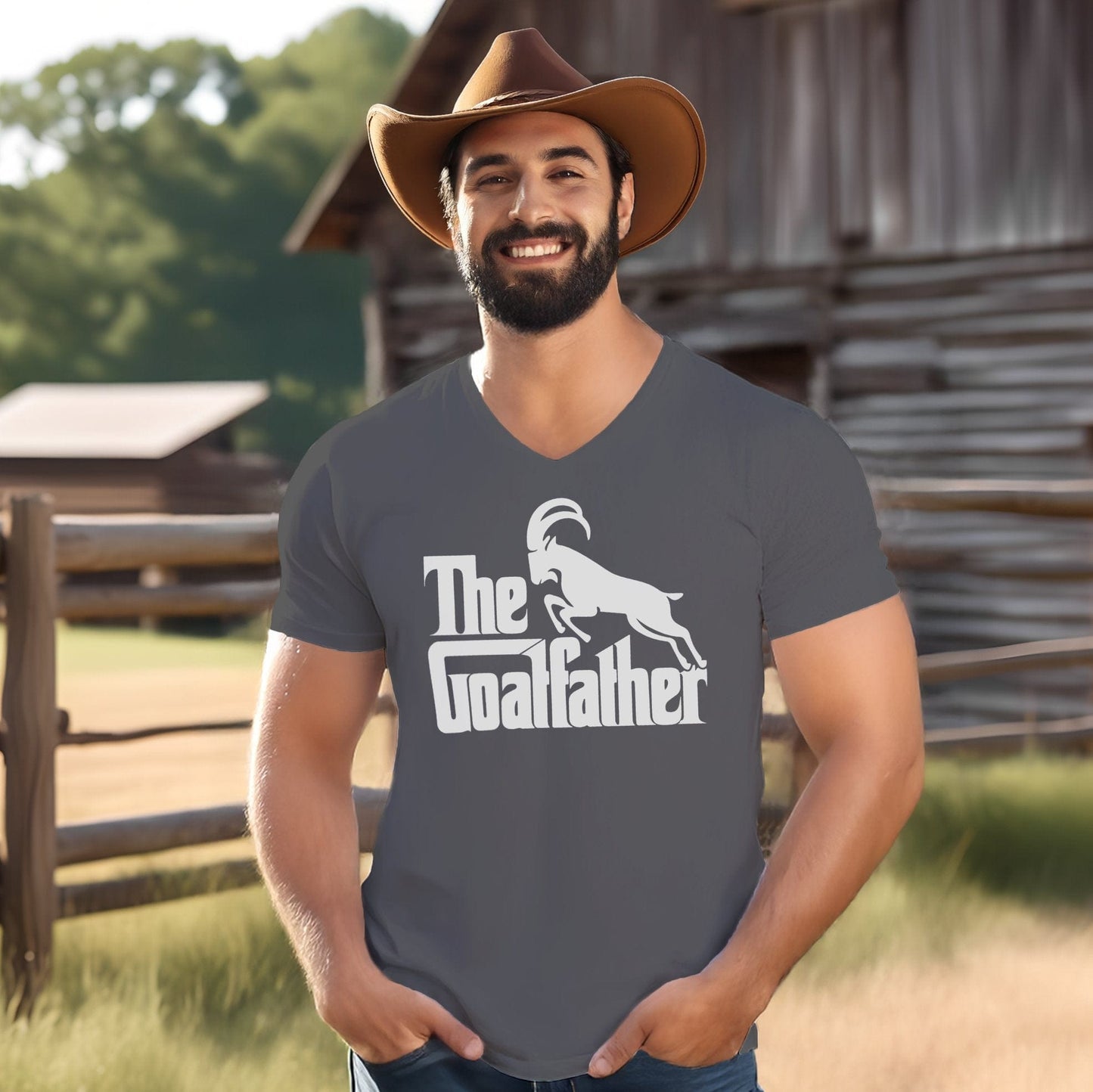Goatfather V-neck