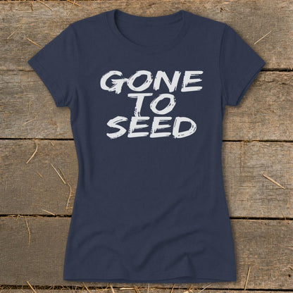 Gone to Seed Ladies Tee - Navy
